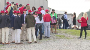 Protesters GATHER Outside Trump Rally