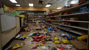 Mob BLASTS Into Gas Station Then Starts Looting