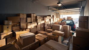 Driver CREATES Amazon Package Maze Inside Home