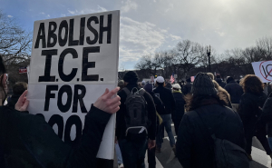 Garbage Truck Driver SNAPS At Protesters BLOCKING ICE Facility Road