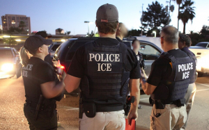 Suspect STRIKES ICE Agent Then FLEES