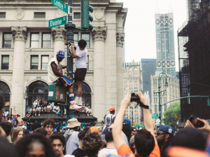 Knicks Fan DUMPS Trash On Street To STEAL Limited Can