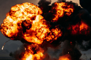 House EXPLODES Behind Worker Moments After Exit