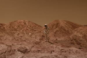 NASA Photo CAPTURES “Figure” Walking on Mars
